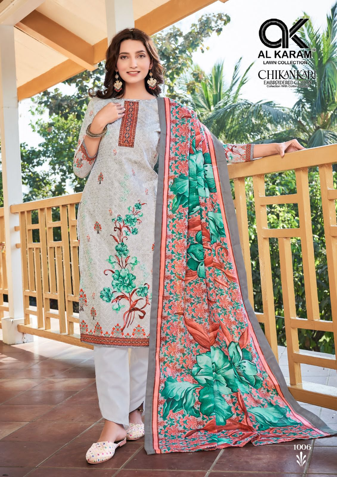 Al Karam Chikankari Vol 1 Casual Wear Wholesale Karachi Cotton Dress Material 
